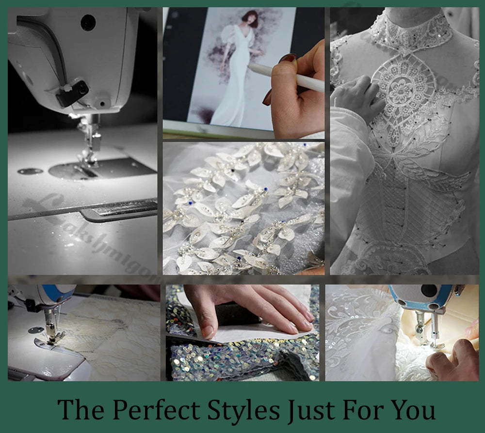 Lakshmigown Strapless Satin Wedding Dresses with Slit 2025 New Bridal Gowns Robe Sweep Train Sexy Vestidos De Novia Customized