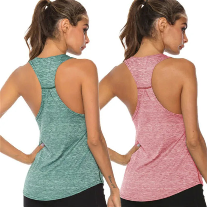 Gym Fitness Vest Women Sleeveless Workout Tank Yoga Shirt Tops For Women Fitness Jogging Yoga Tank Shirt