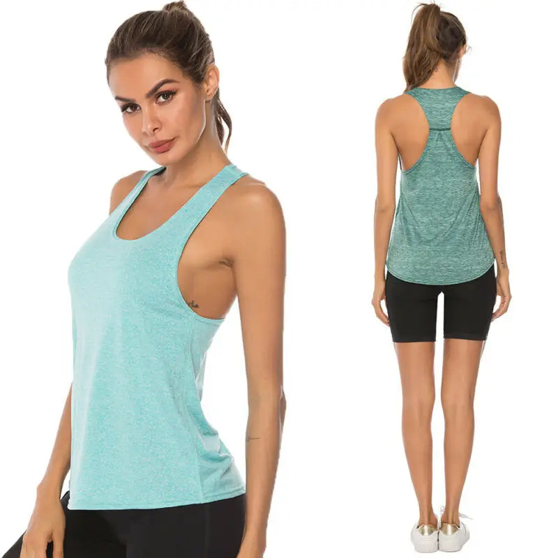 Gym Fitness Vest Women Sleeveless Workout Tank Yoga Shirt Tops For Women Fitness Jogging Yoga Tank Shirt