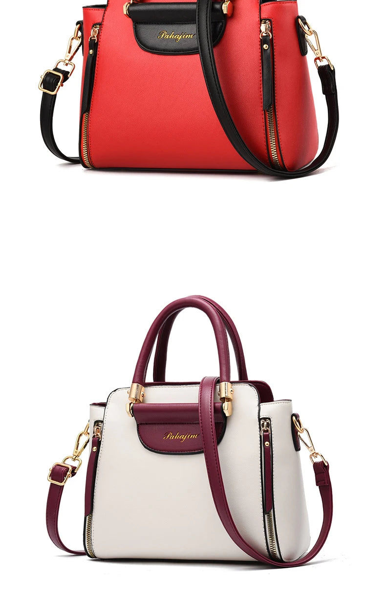 Women's bag 2025 new fashion women's bags hit color hand-held bag Europeand the United States all-match shoulder messenger bag
