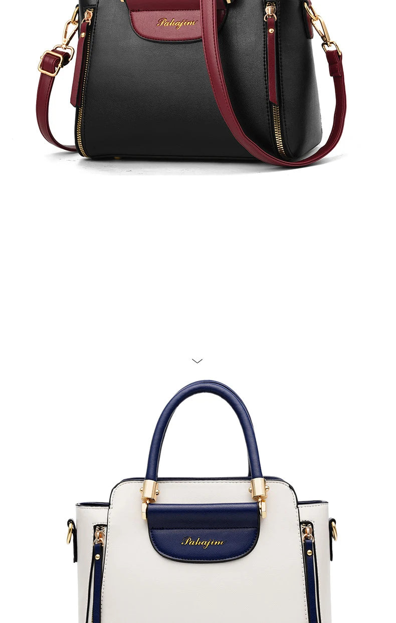 Women's bag 2025 new fashion women's bags hit color hand-held bag Europeand the United States all-match shoulder messenger bag