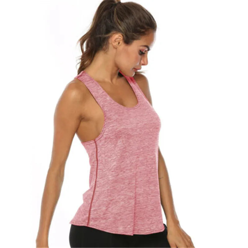 Gym Fitness Vest Women Sleeveless Workout Tank Yoga Shirt Tops For Women Fitness Jogging Yoga Tank Shirt