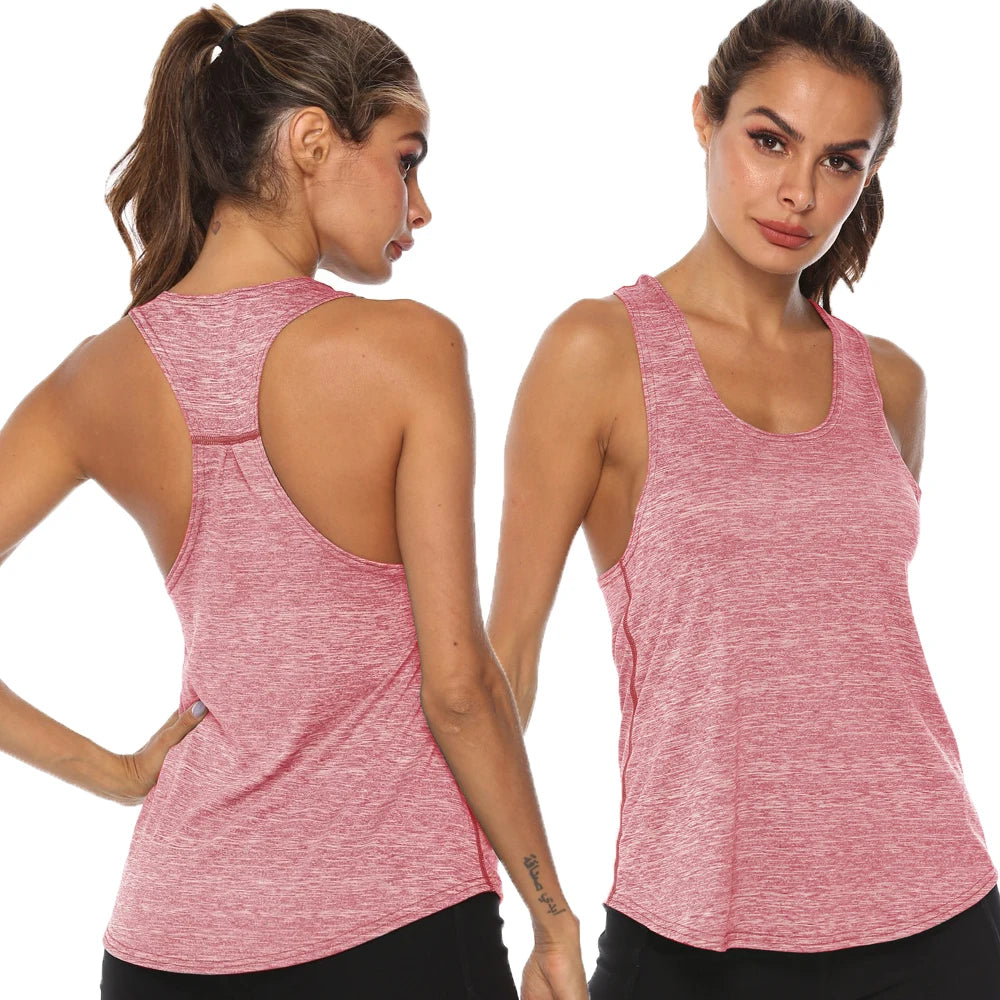 Gym Fitness Vest Women Sleeveless Workout Tank Yoga Shirt Tops For Women Fitness Jogging Yoga Tank Shirt