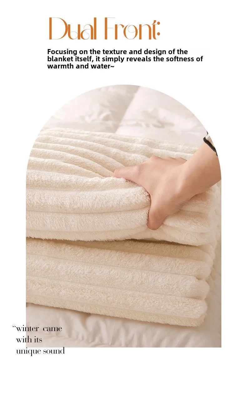 Luxurious Fleece RV Blanket - Soft, Plush, Multi-Use Throw for Travel, Office Naps, Summer Air Conditioning, and Sofa Cover