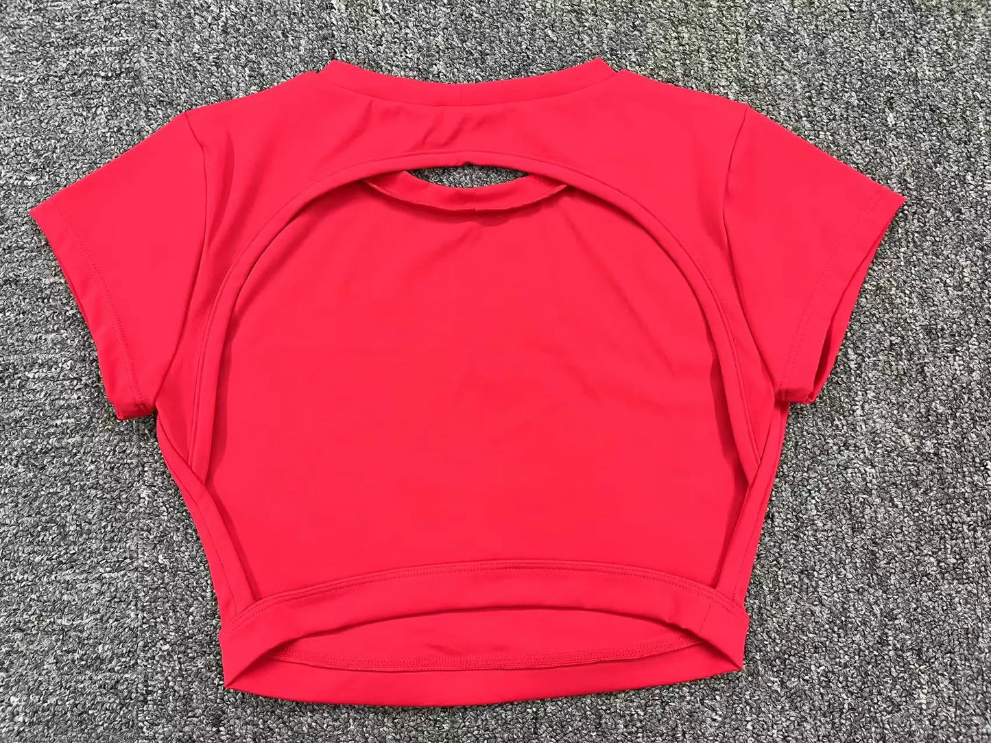 Sports Muscle Back Tee Without Padded Women Backless Sports Shirts Workout Gym Training Yoga T-Shirt Outdoor Open Back Tops