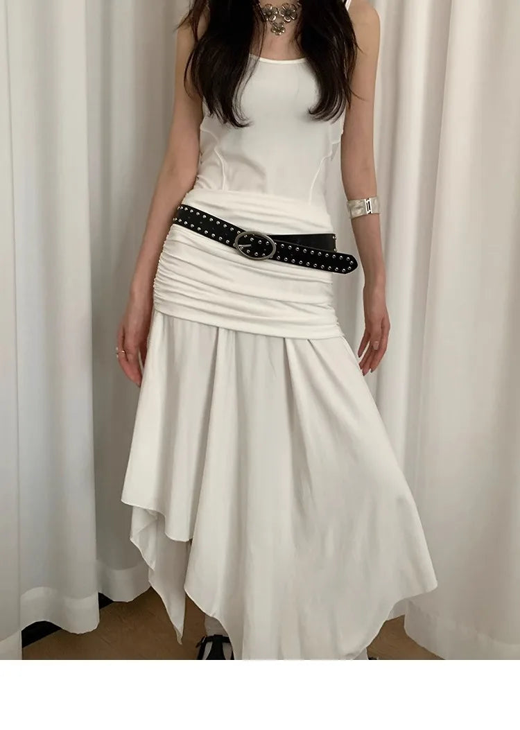 Bohemian Rivet Belt Women 2024 New High-End Design Niche With Dress Y2K Belt Trend