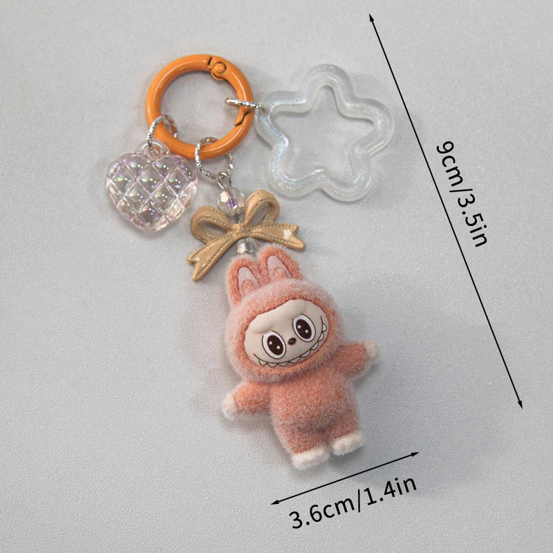 Kawaii Keychain Plush Aesthetics Keychains Cute Keychain for Bags Wedding Party Accessories Keychains Women Gifts