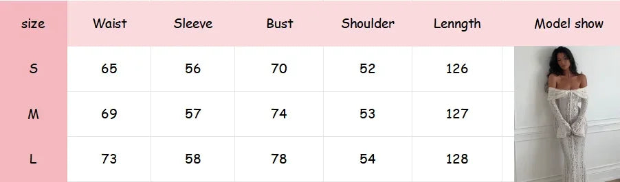 Elegant Cut Out Flared Long Sleeve Maxi Dress Women's Lace Up Hollow Out Off Shoulder Bodycon Vestidos 2025 Lady Outwear Vestido