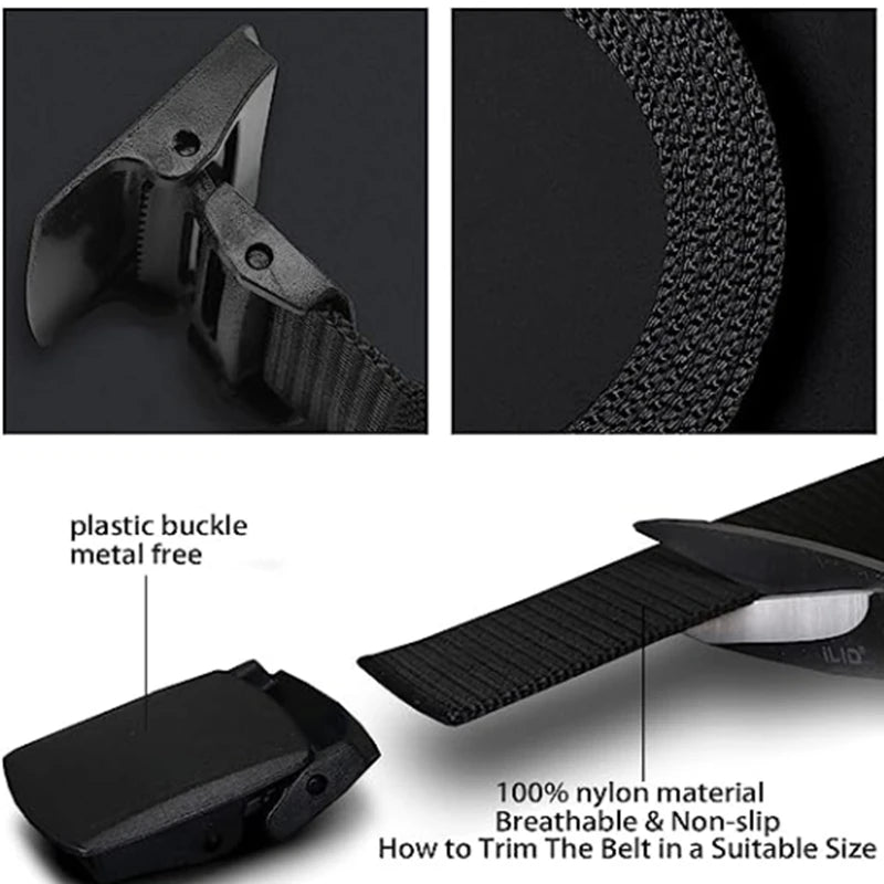 8 Colors Men Female Belts Military Nylon Adjustable Belt Outdoor Travel Tactical Waist Belt with Plastic Buckle for Pants 120cm