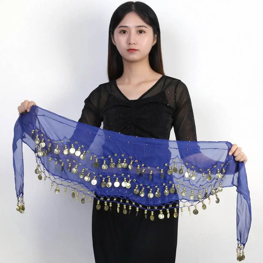 Thailand/India/Arab Dancer Skirt Women Sexy Belly Dance Hip Scarf Wrap Belt Dancer Skirt Female Show Sequins Tassels Costumes