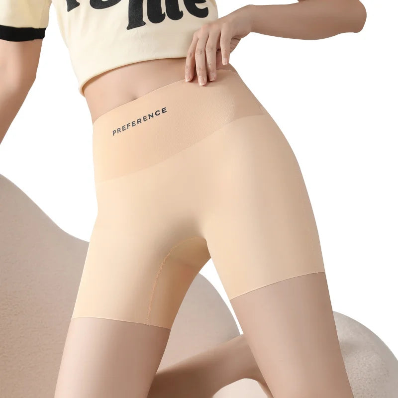 3PCS/set Protective Shorts Plus Size Shorts Seamless Underwear for Women Safety Short Pants Ice Silk Panties Summer Intimates