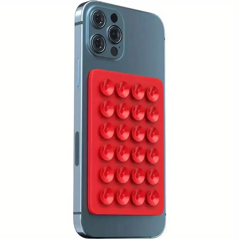 Silicone 24 Suction Phone Holder Multifunctional Suction Cup Mat Wall Stand Anti-Slip Single Sided Case Glue Mount Back Stickers
