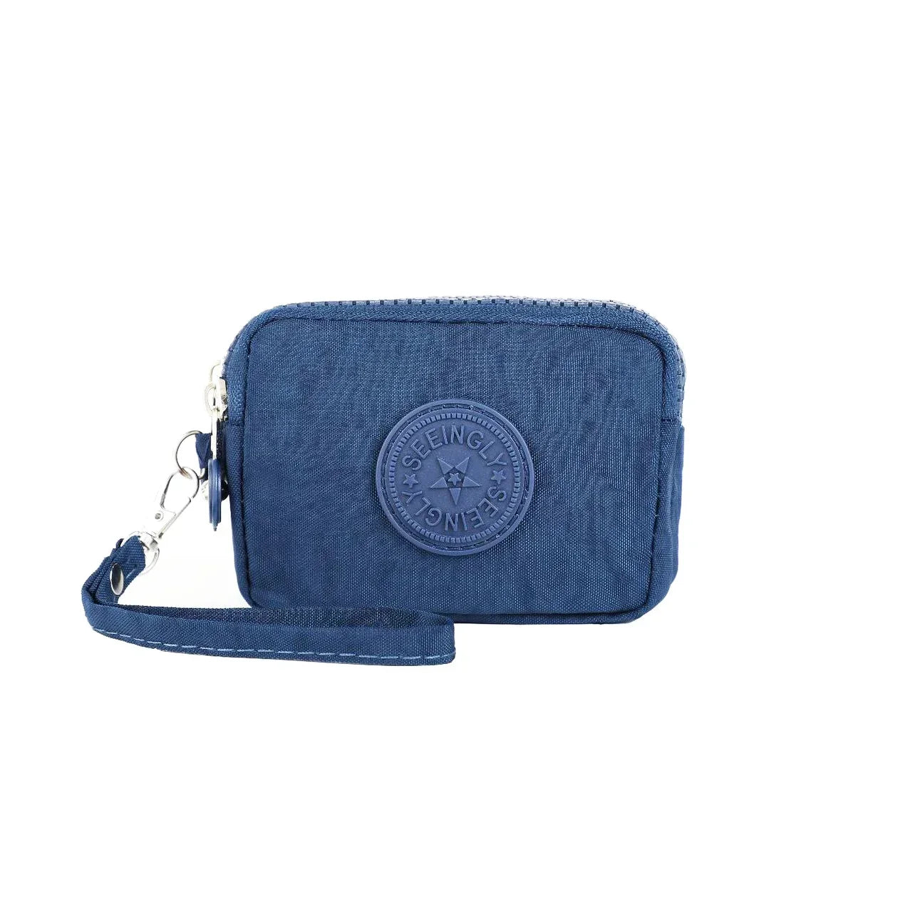 Mini Nylon Coin Purse Key Bag Women Wallets Zipper Waterproof Portable Three Layer Card Holder Female Girl Handbag Headphone Bag