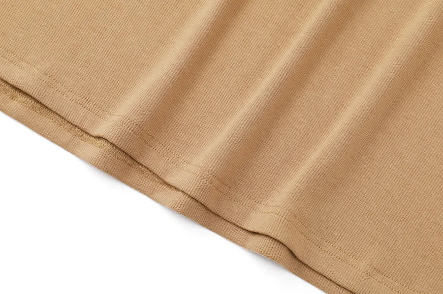 AS 2024 summer woman clothes cardigan Ankle Length maxi dress nature fiber ribbing fabric clothing ( Ship in 1 day)
