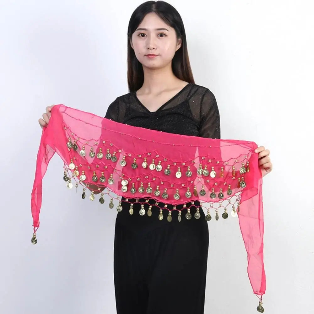 Thailand/India/Arab Dancer Skirt Women Sexy Belly Dance Hip Scarf Wrap Belt Dancer Skirt Female Show Sequins Tassels Costumes