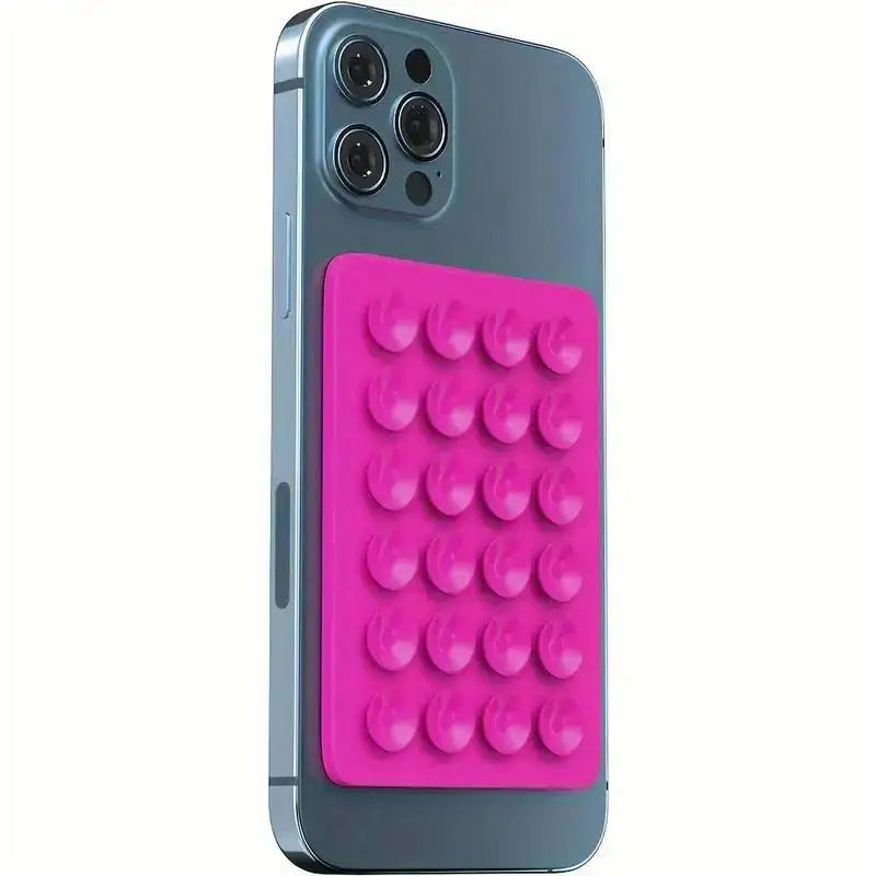 Silicone 24 Suction Phone Holder Multifunctional Suction Cup Mat Wall Stand Anti-Slip Single Sided Case Glue Mount Back Stickers