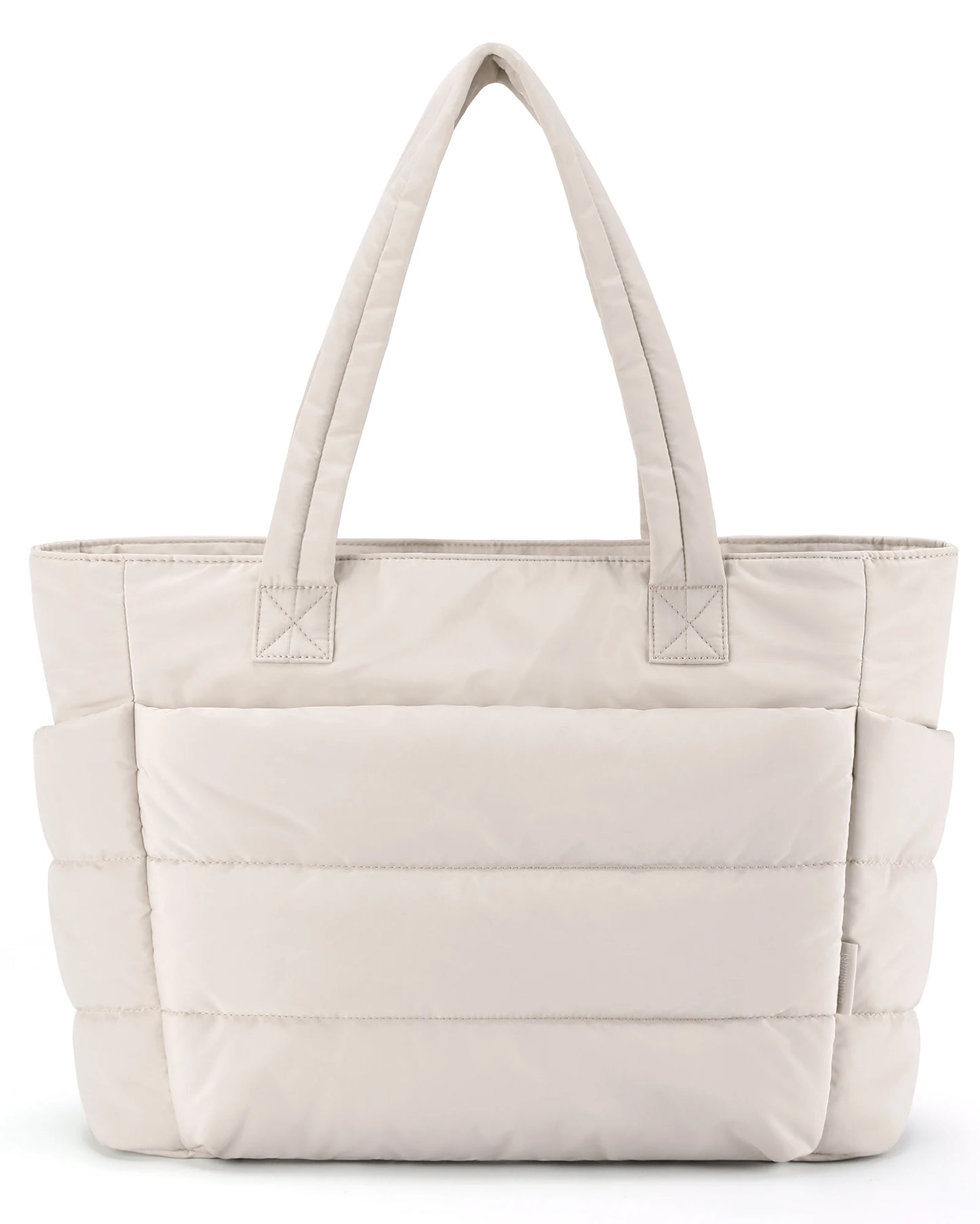 BAGSMART The Bubble Tote Bag Cotton Padded Female Quilting Puffy Shoulder Shopper Purse Simple Daily Handbag Women's Bags