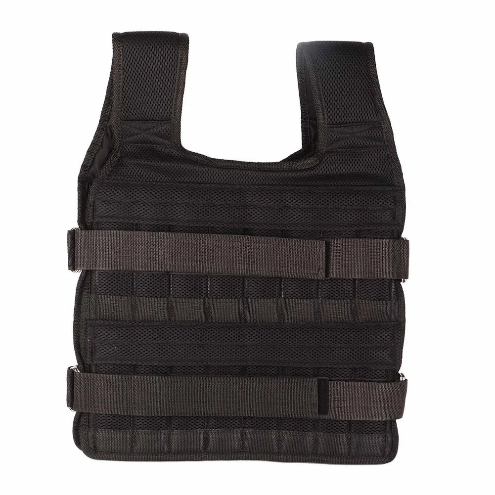 20kg Loading Weighted Vest Adjustable Loading Weight Jacket Boxing Running Sling Weight Training Workout Fitness Exercise Vest