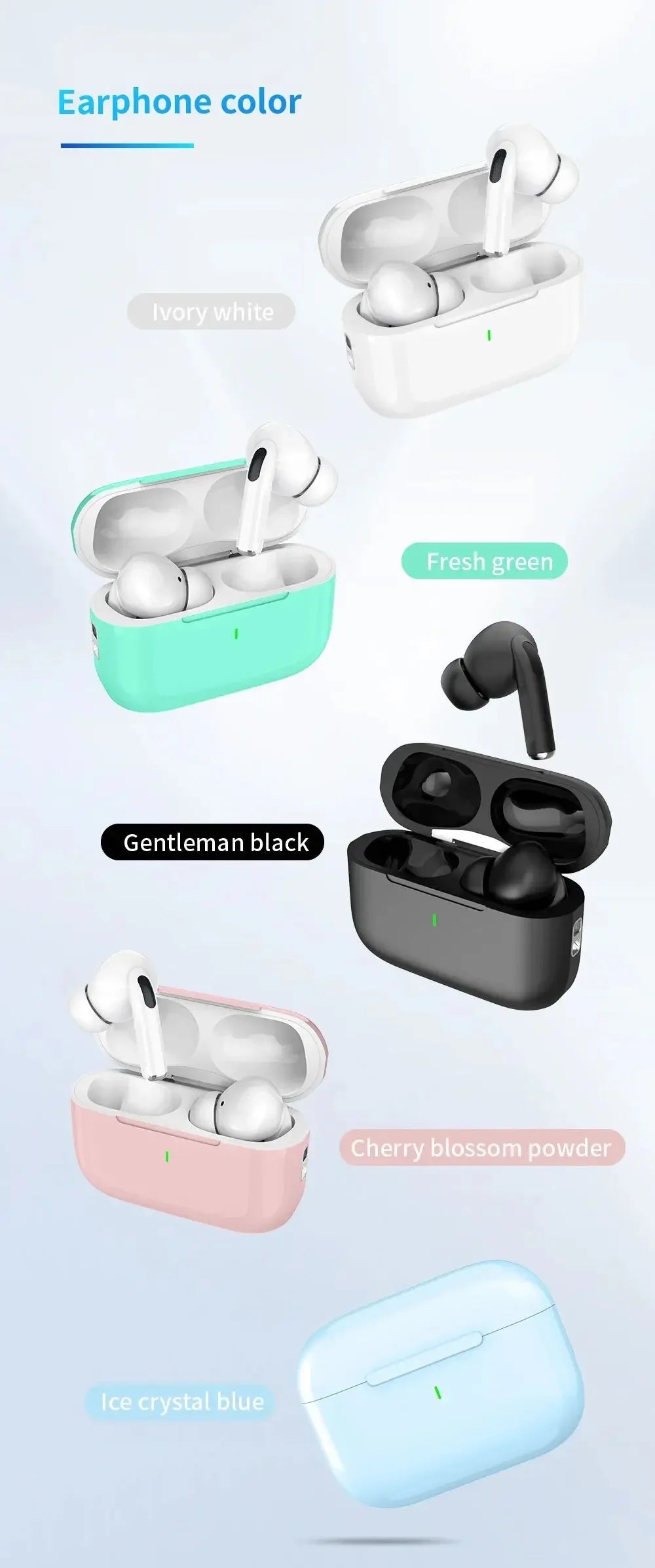 2025 New Air pro bluetooth earphones Bluetooth 5.3 auriculares Earbuds Gaming Headset For iPhone Apple Xiaomi Android phone
