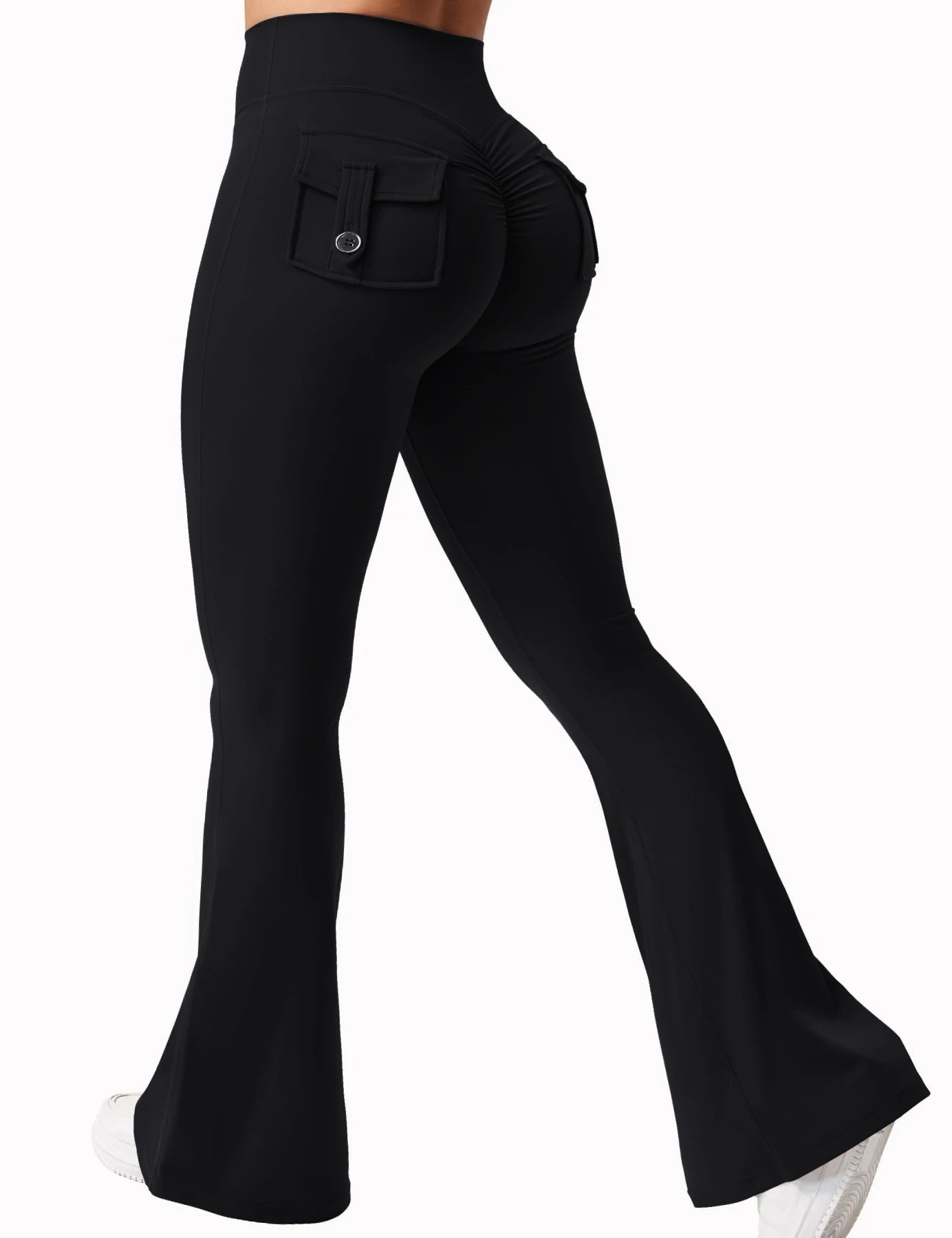 2024 Newest Women Wide Leg High Stretch Yoga Leggings Naked Feeling Compression Fitness Workwear with pockets Yoga Pant 
