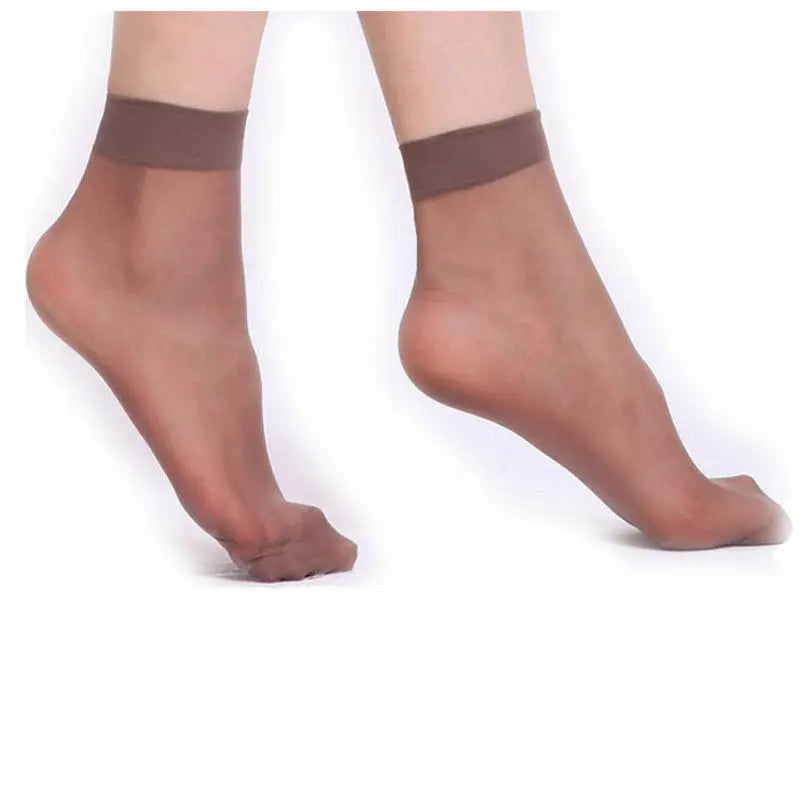 10pairs-50Pairs Transparent Summer Socks Ultrathin Women Nylon Ladies Female Short Ankle Meias Elastic Crystal Spring Silk Sox