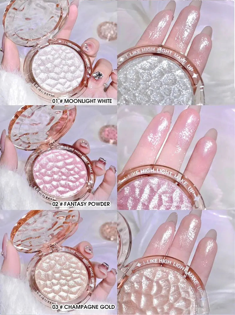 High gloss powder gloss glitter highlight contour palette natural gloss contour concealer lasting light