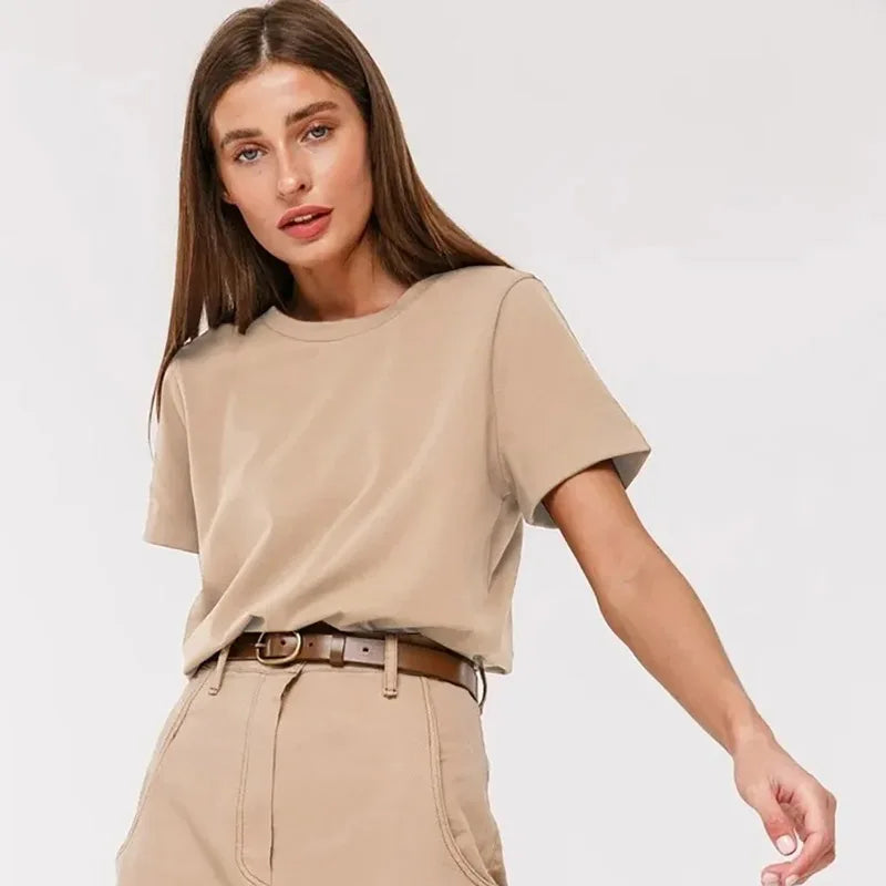 3XL 4XL 100% Cotton Women's T shirt ,Oversized Casual Solid Tees,Short Sleeve Summer Top,Plain Streetwear Quality Basic Clothing