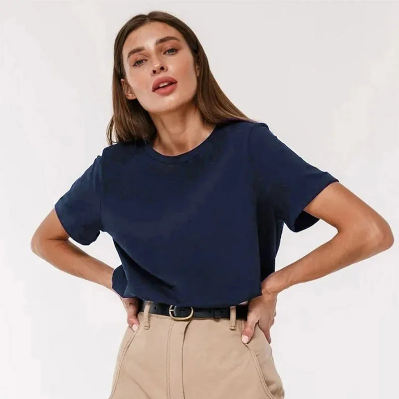 3XL 4XL 100% Cotton Women's T shirt ,Oversized Casual Solid Tees,Short Sleeve Summer Top,Plain Streetwear Quality Basic Clothing
