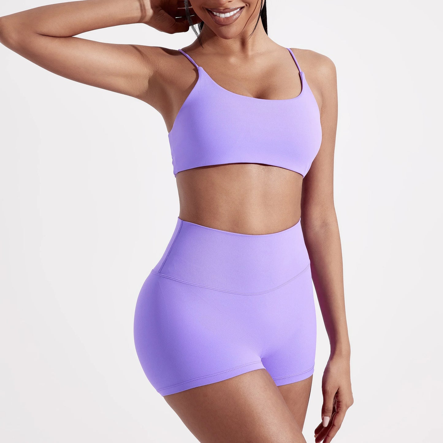 Solid Color Gym Yoga Underwear Women Cross Back Straps Fitness Bra High Strength Tight Sport Top Comprehensive With Chest Pad