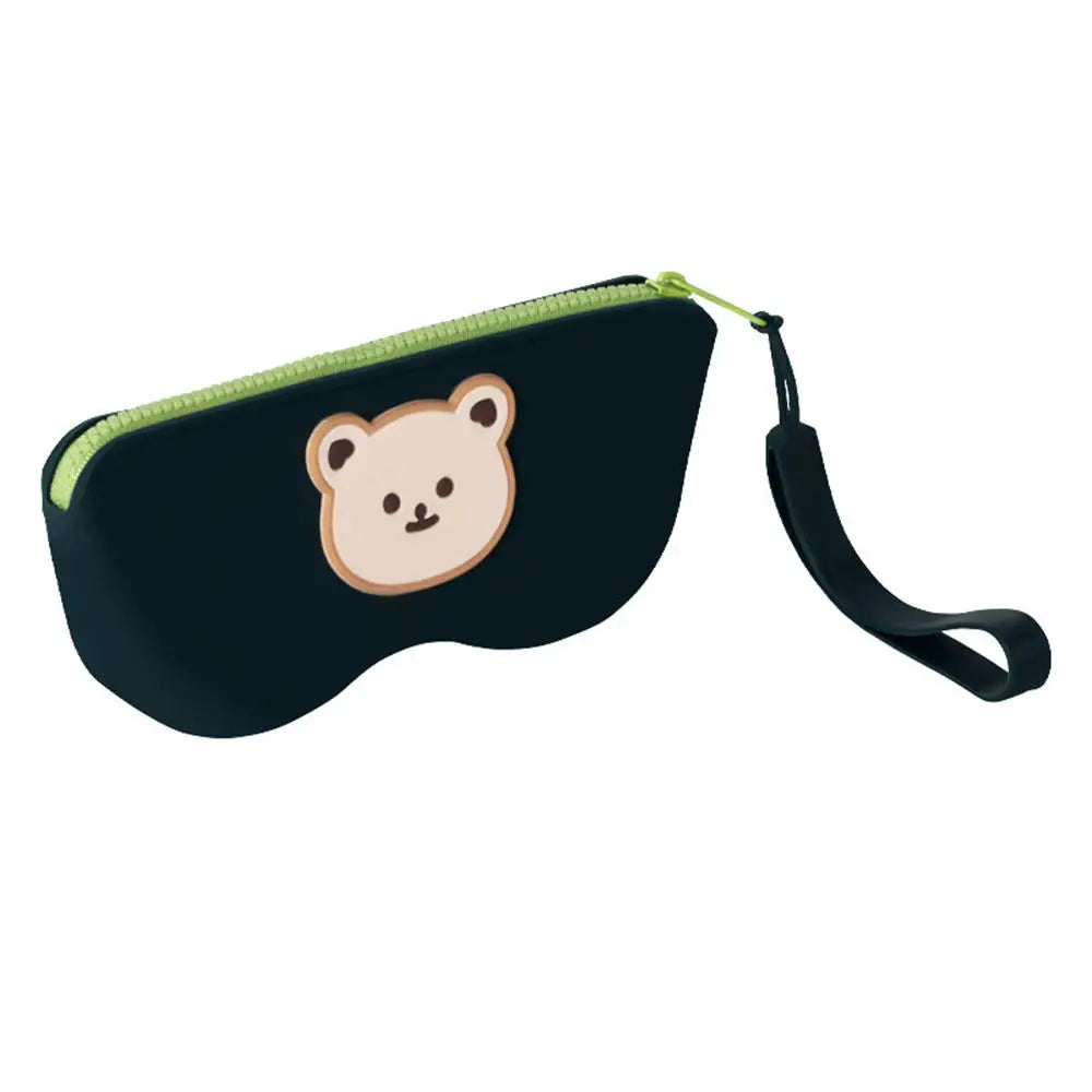Silicone Zipper Glasses Bag Sunglasses Storage Protective Cover Hanging Bag Coin Purses For Women Girls Waterproof Glasses Box