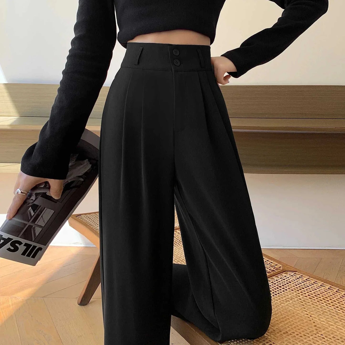 Spring Summer White High Waist