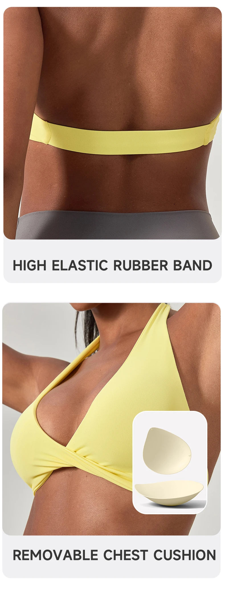 Sports Yoga Bra for Women Halter Neck with Stylish Back Design Sexy Gym Bra for Running Fitness Sports Bras