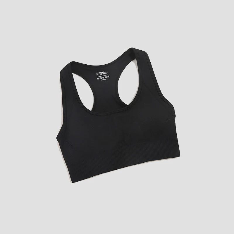 WAREBALL Tank Top Women Female Gym Yoga Bra Padded Sports Bra Removable Workout Push Up Crop Top Fitness Bra Athletic Sportswear
