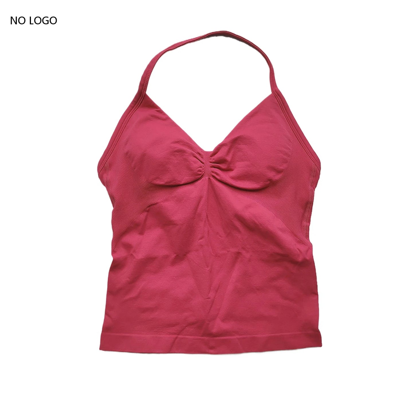 ARFTE Longline Strappy Gym Top Backless Gym Clothes Women Scrunch Built-in Bra With Removable Cups Yoga Tank Tops