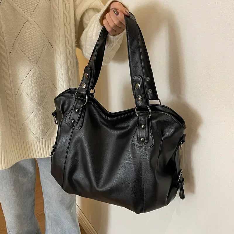 Soft Interior Compartment Shoulder Bags 2025 High Quality Contrasting Colors Bags for Women Fashion Zipper Pu Women's Handbags