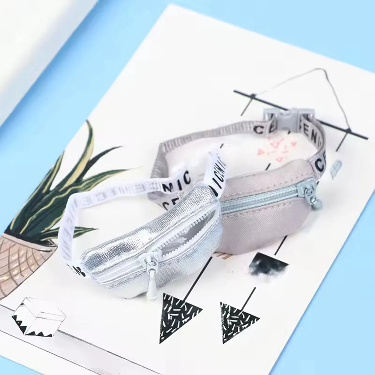For Labubu Dolls Crossbody Bag DIY Toys Waist Bags Cute Plush Doll Accessories Kids Toys Fashion Accessory