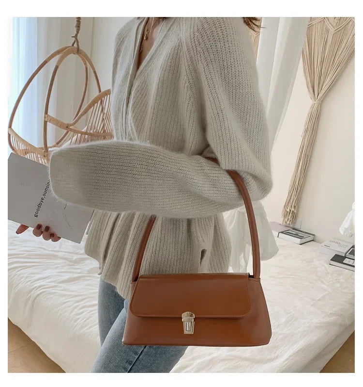 Luxury Brand Crossbody Bags for Women Fashion Design Underarm 2024 Woman Shoulder Bag Female Handbag and Purses Solid Color