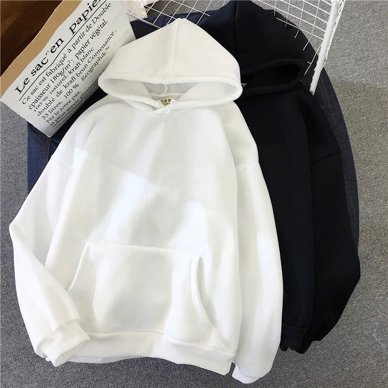 Casual Womens Solid Hoodie