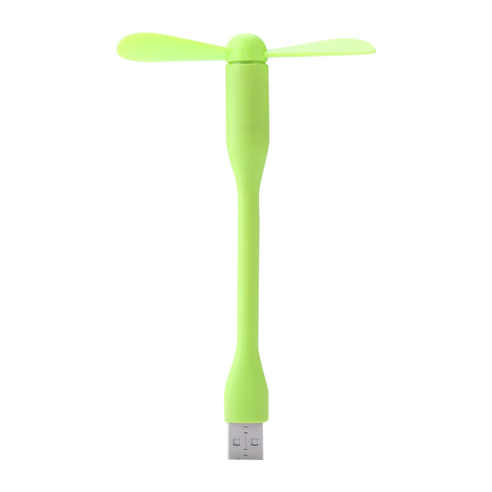 Mini USB Fan Flexible Bendable Fan For Power Bank Laptop PC AC Charger Portable Hand Cooling Fan For Computer Summer Gadget