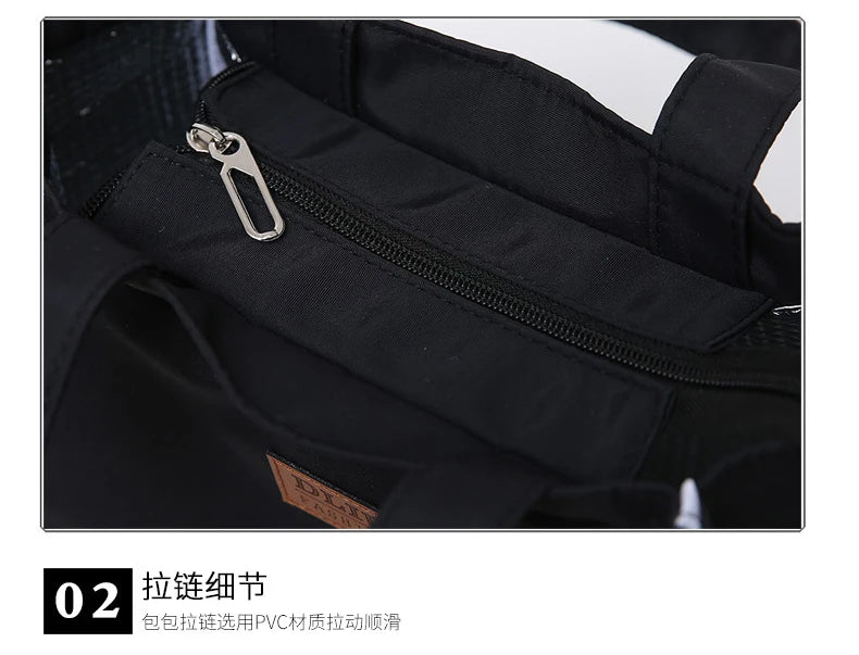 Large Capacity Lunch Bag with Aluminum Foil Insulation for Work, Simple and Practical Top Handle Bag