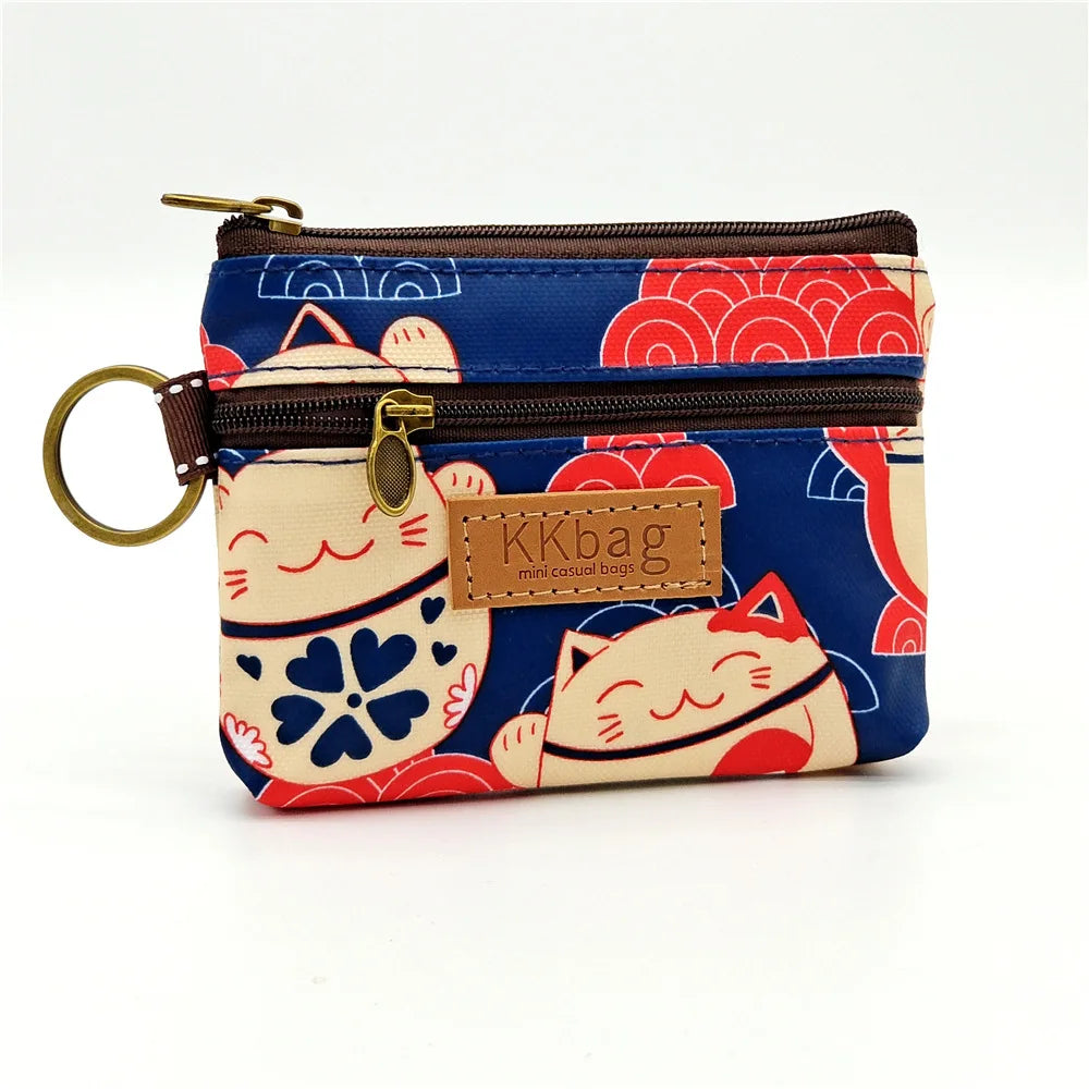 Cute Animals Wallet Zipper Purse Cartoon Small Coin Purse Lightweight Storage Bag Money Bag Key Card Holder For Student Women