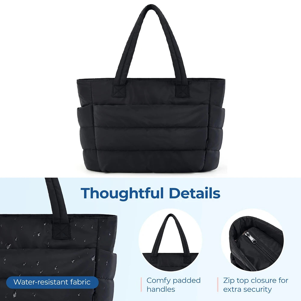 Women's Handbag, Lightweight And Fluffy Tote Bag, Suitable For Travel, Work, Beach, Gym, Large Capacity And Easy To Carry
