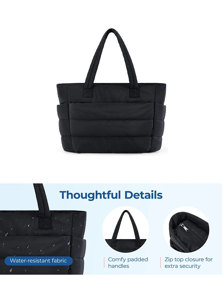 Women's Handbag, Lightweight And Fluffy Tote Bag, Suitable For Travel, Work, Beach, Gym, Large Capacity And Easy To Carry