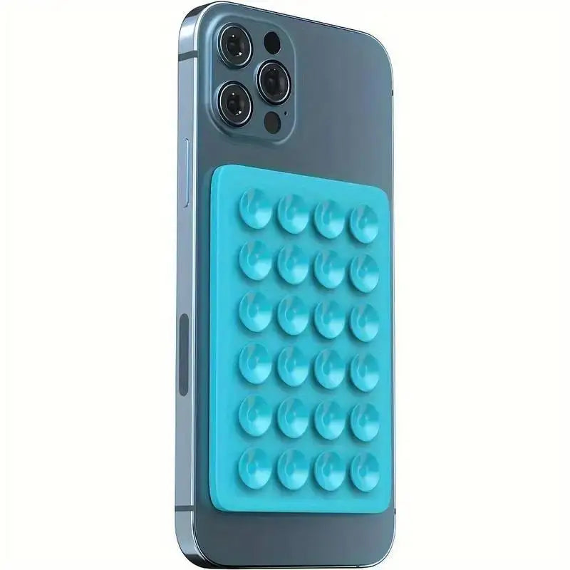 Silicone 24 Suction Phone Holder Multifunctional Suction Cup Mat Wall Stand Anti-Slip Single Sided Case Glue Mount Back Stickers