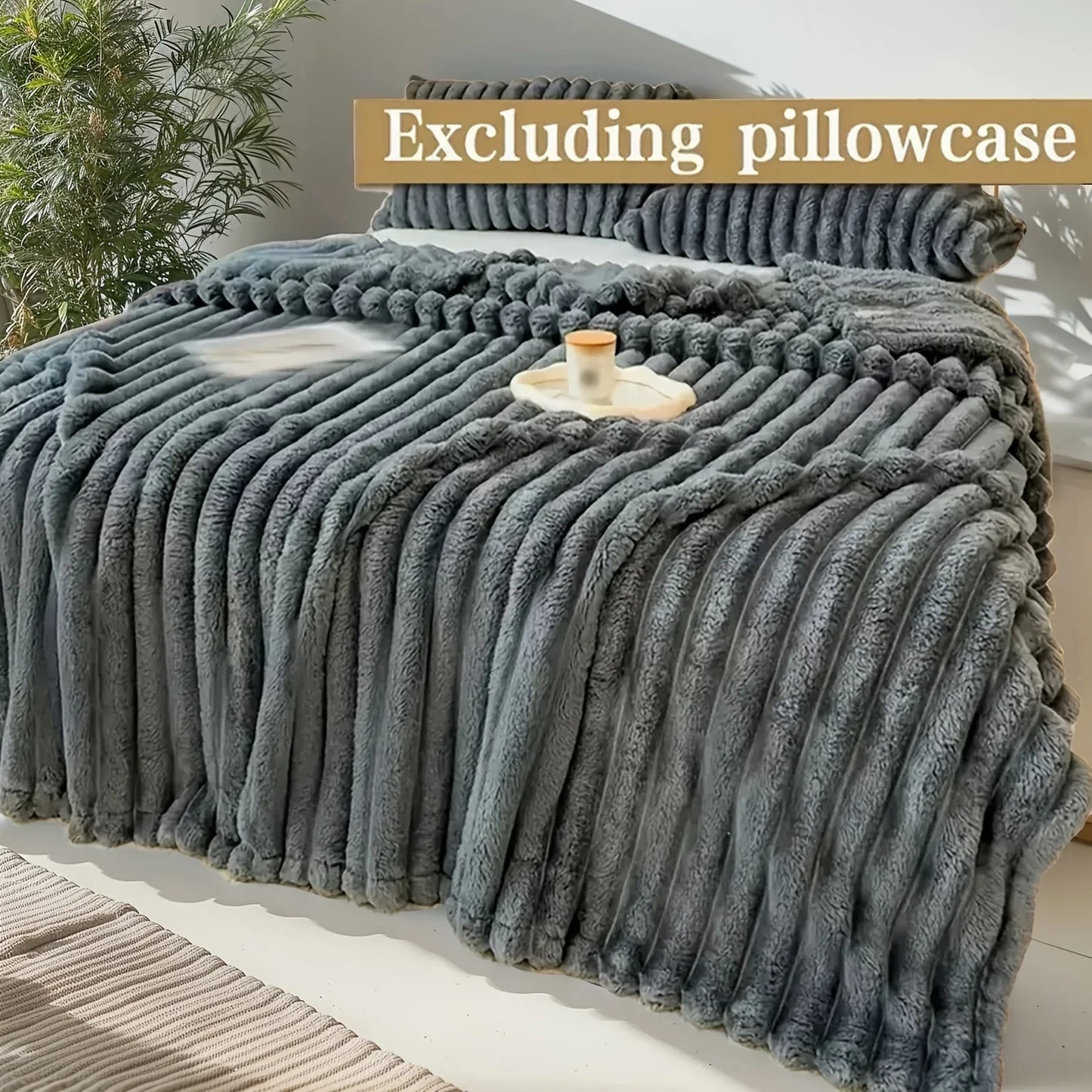Luxurious Fleece RV Blanket - Soft, Plush, Multi-Use Throw for Travel, Office Naps, Summer Air Conditioning, and Sofa Cover