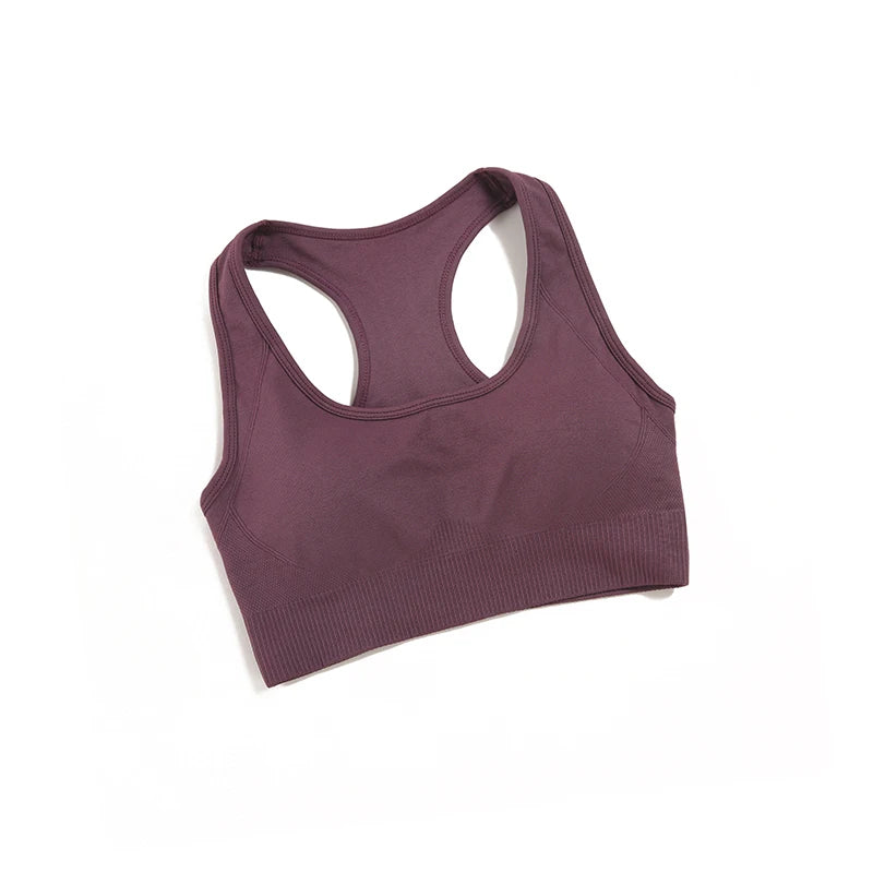 WAREBALL Tank Top Women Female Gym Yoga Bra Padded Sports Bra Removable Workout Push Up Crop Top Fitness Bra Athletic Sportswear