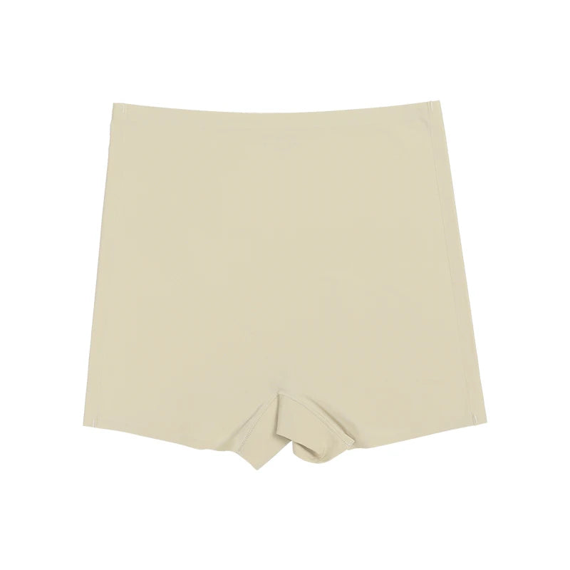 Hot Sale Seamless Ice Silk Solid Biker Shorts Boxer Short Leggings Sports Yoga Pants Seamless Women Shorts Panties