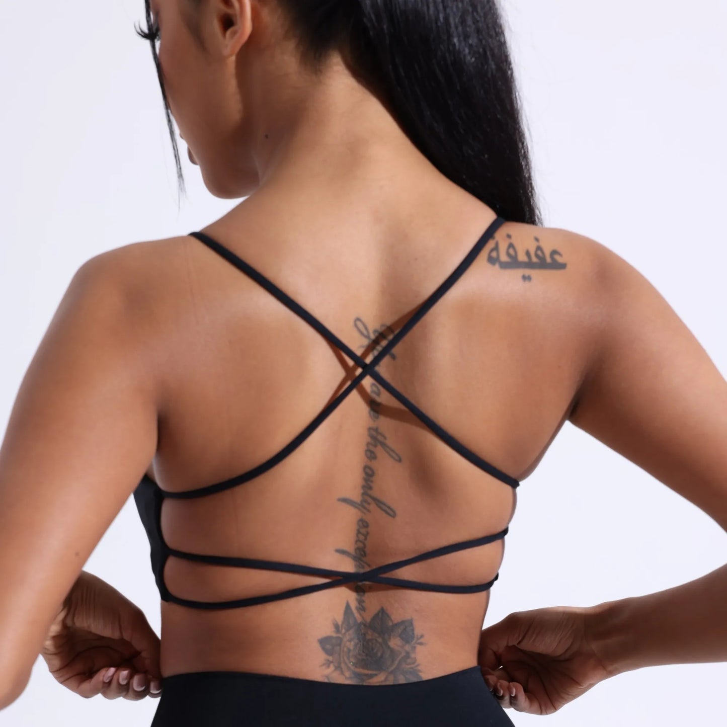 Solid Color Gym Yoga Underwear Women Cross Back Straps Fitness Bra High Strength Tight Sport Top Comprehensive With Chest Pad