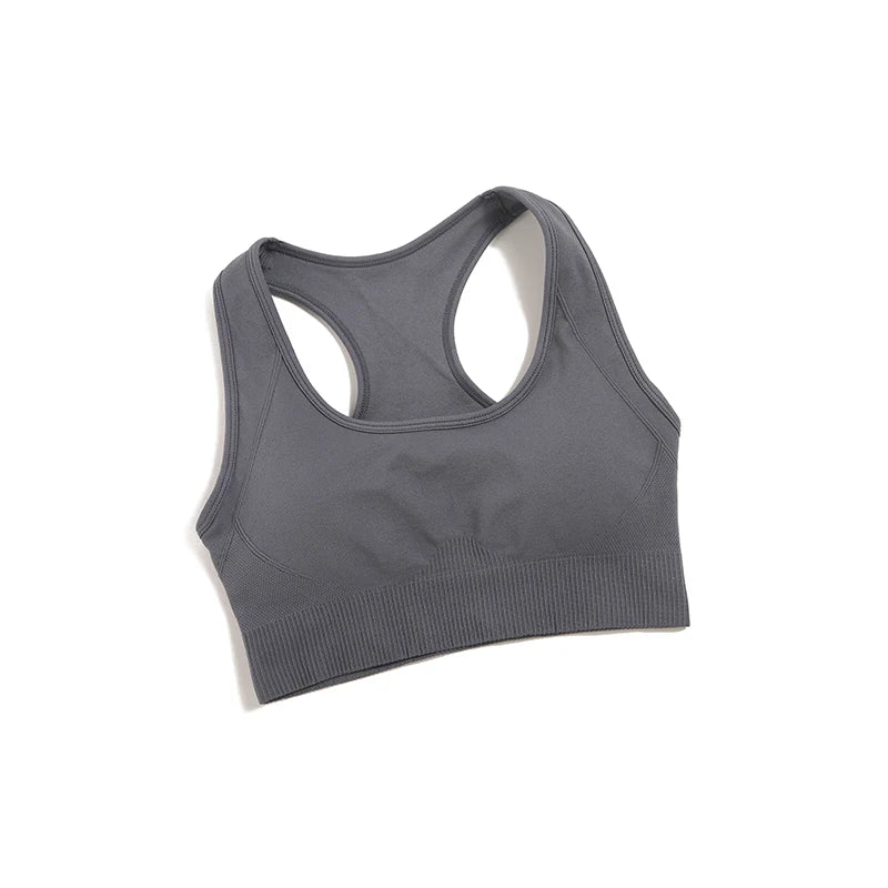 WAREBALL Tank Top Women Female Gym Yoga Bra Padded Sports Bra Removable Workout Push Up Crop Top Fitness Bra Athletic Sportswear