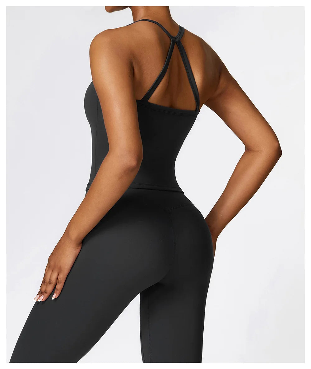 Women Cross Back Yoga Sports Bra Breathable Shock Proof Gym Workout Fitness Push up Top Yoga Running Active Sportswear Vest Bra